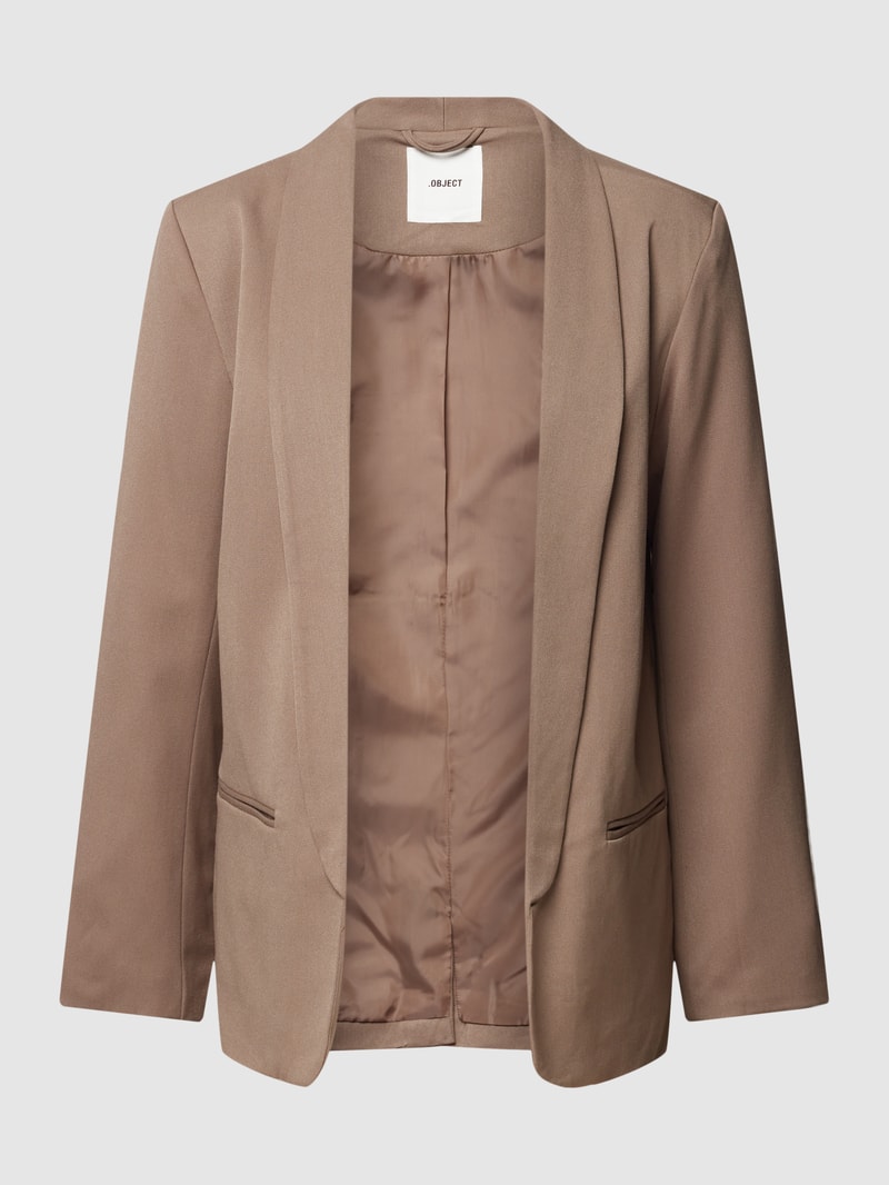 Blazer mit Paspeltaschen in taupe