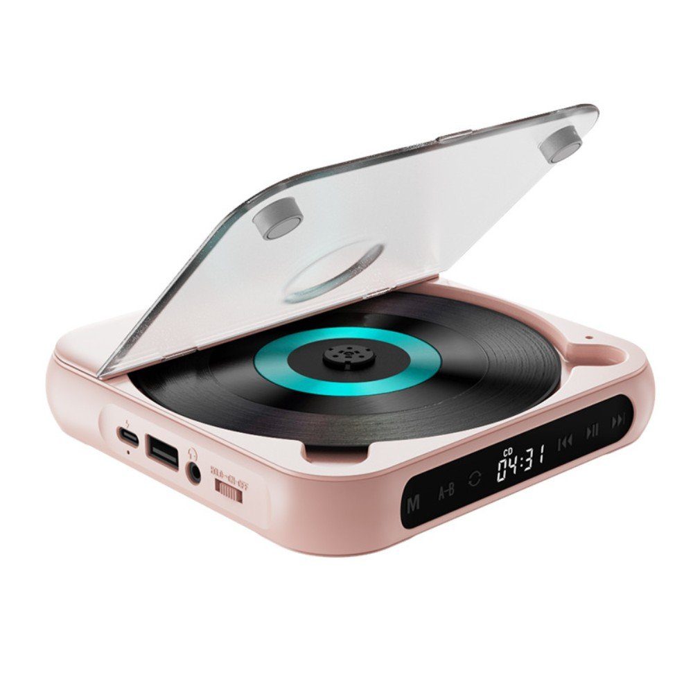 ZAO Leichter Tragbarer CD-Player und Repeater für Englisch-Hörbücher CD-Player