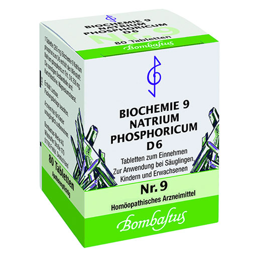 BIOCHEMIE 9 Natrium phosphoricum D 6 Tabletten  80 St  Tabletten