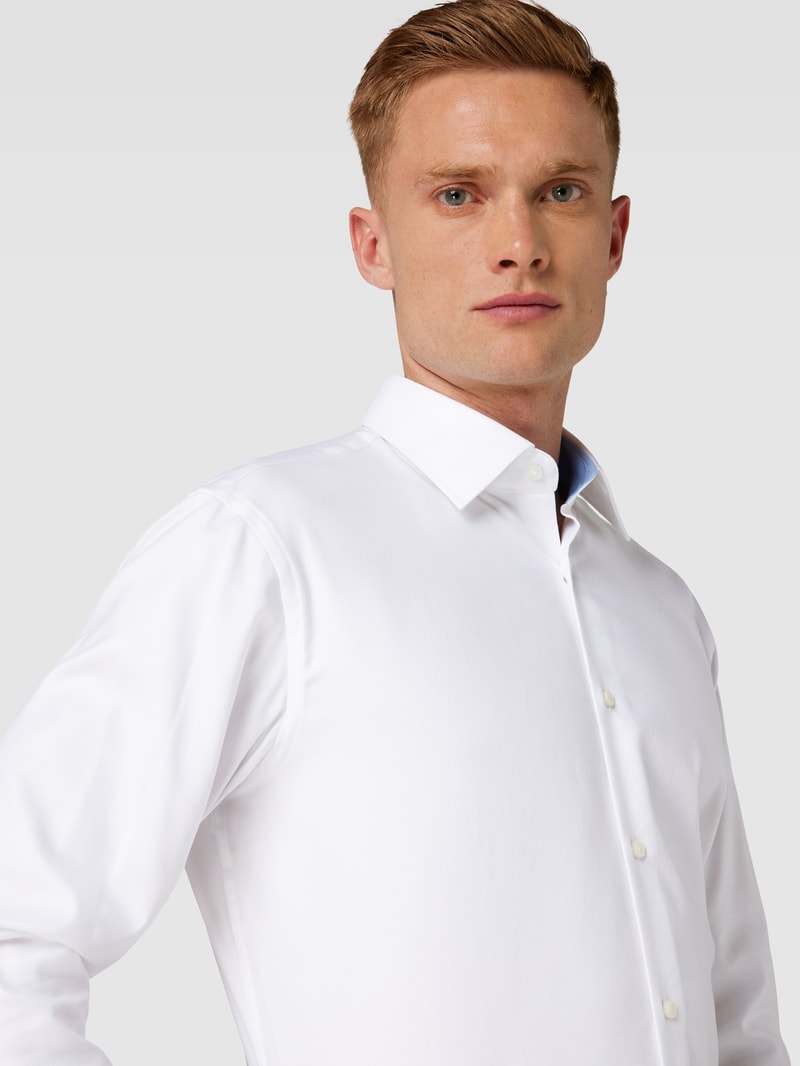 Regular Fit Business-Hemd mit Kentkragen Modell 'Hank' in weiß