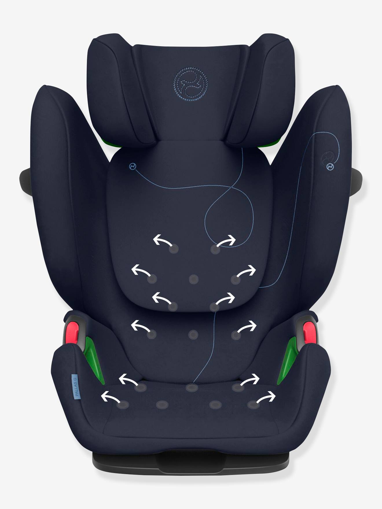 Siège-auto CYBEX Pallas G i-Size, 76 à 150 cm, équivalence groupe 1/2/3 bleu (ocean blue)
