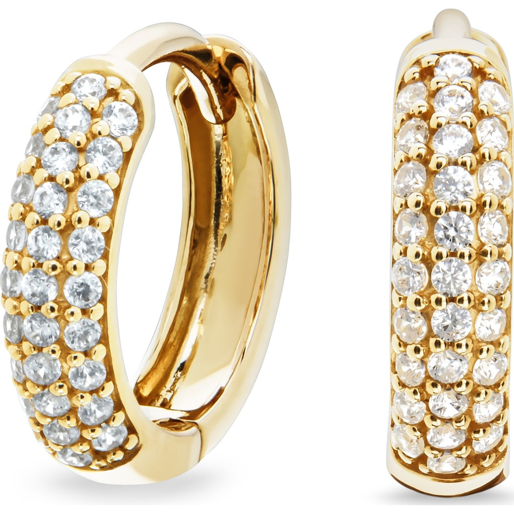 FAVS Créoles 375 Or jaune Boucles d'oreilles