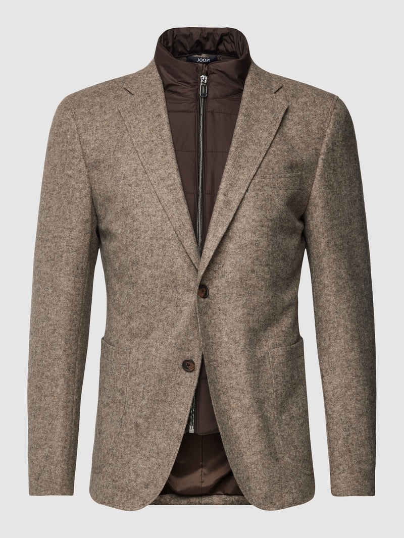 2-Knopf-Sakko in Two-Tone-Machart Modell 'Hecton' in beige