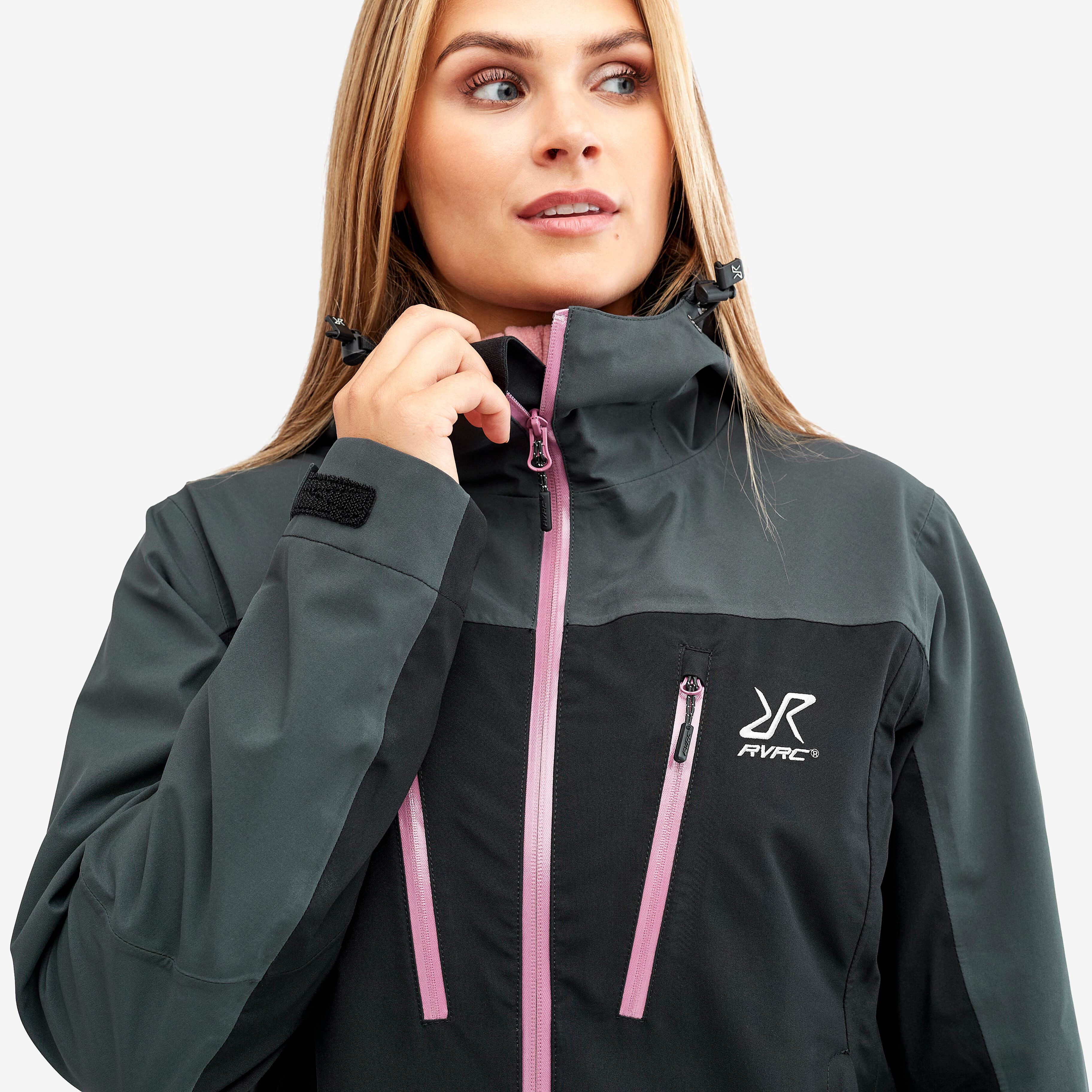 Silence Proshell Jacket Femme Black/Rose
