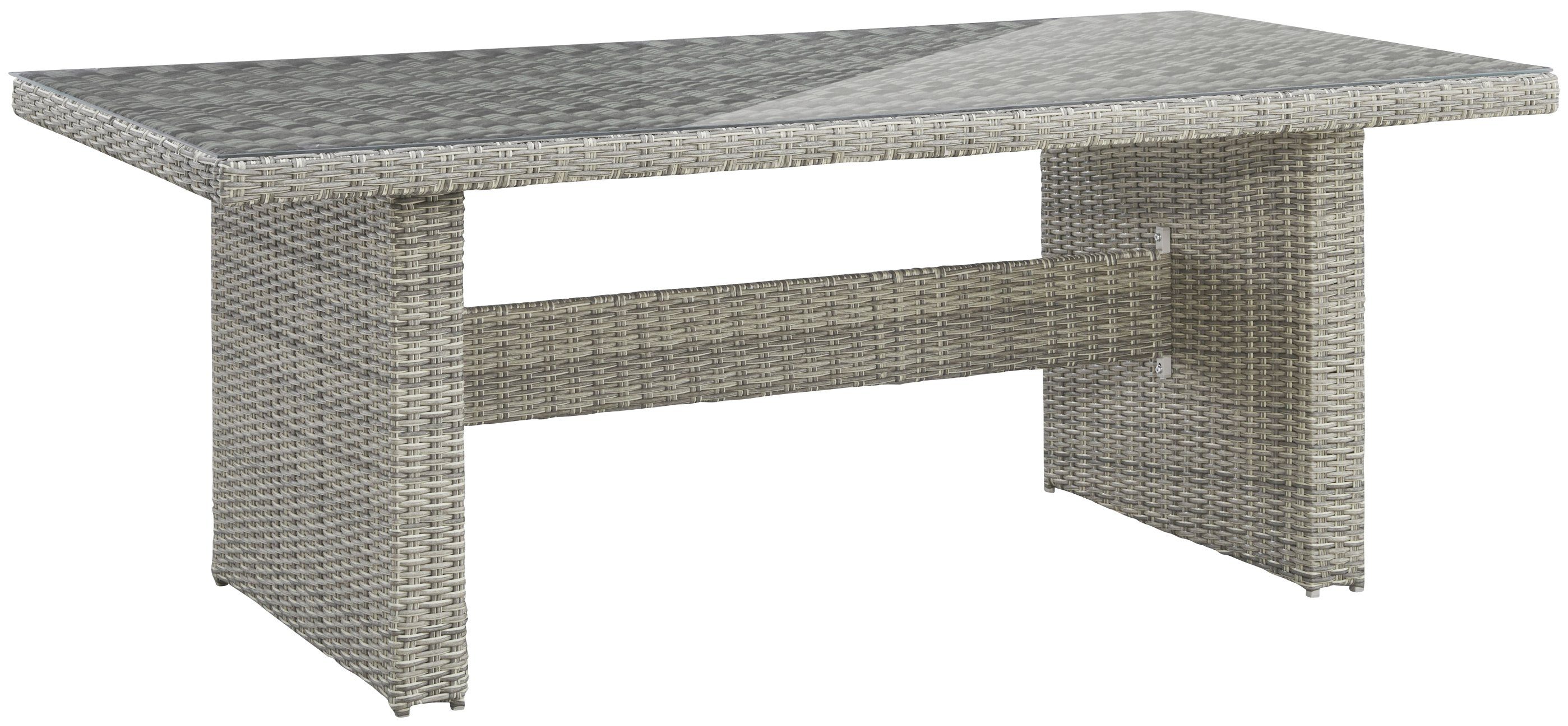 KONIFERA Garten-Essgruppe Monaco, (17-tlg), 6 Sessel, 2 Hocker, Tisch, Polyrattan