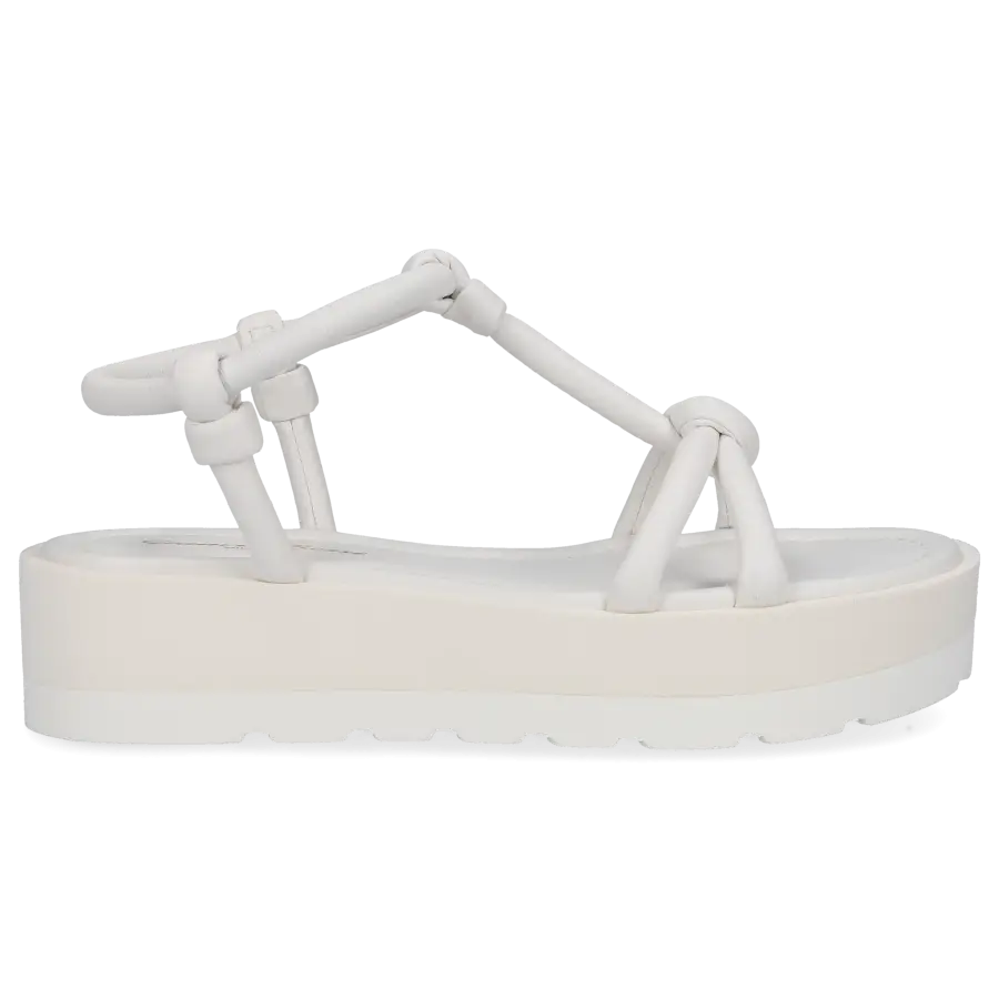 Gianvito Rossi - Plateausandalen MARINE Nappaleder - weiß