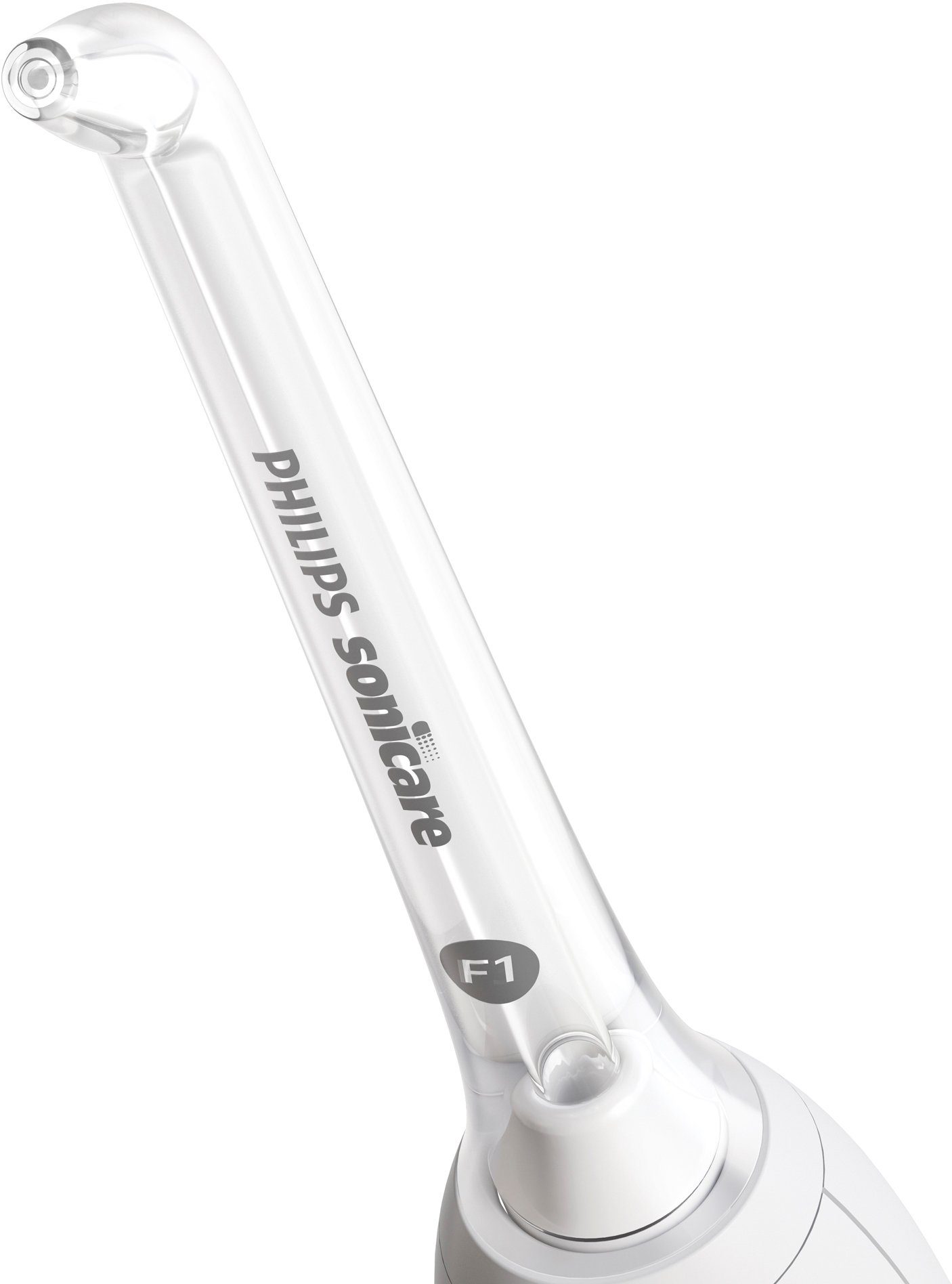 Philips Sonicare Mundduschen-Ersatzdüse F1 Standard nozzle HX3042/00, angewinkelte Form, kompatibel mit jeder Philips Sonicare Powerflosser