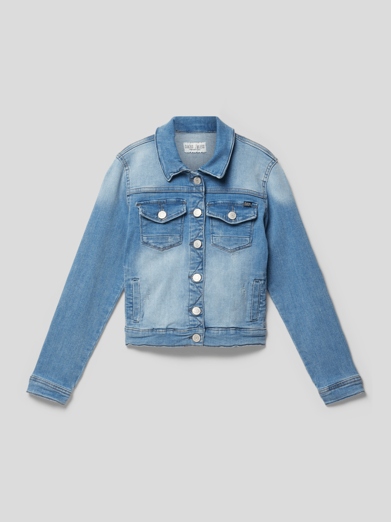Jeansjacke mit Label-Detail Modell 'JORINDA' in blau