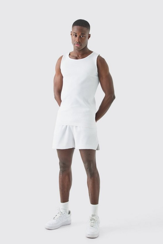 Muscle-Fit Tanktop und Laufshorts
