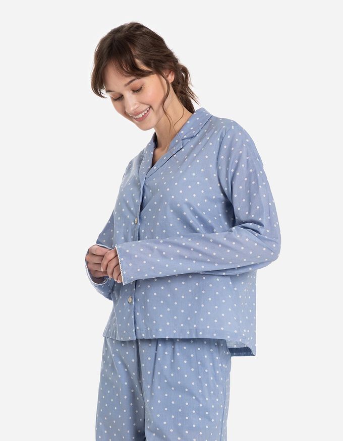Pyjama Set aus Shirt und Hose - Baumwolle