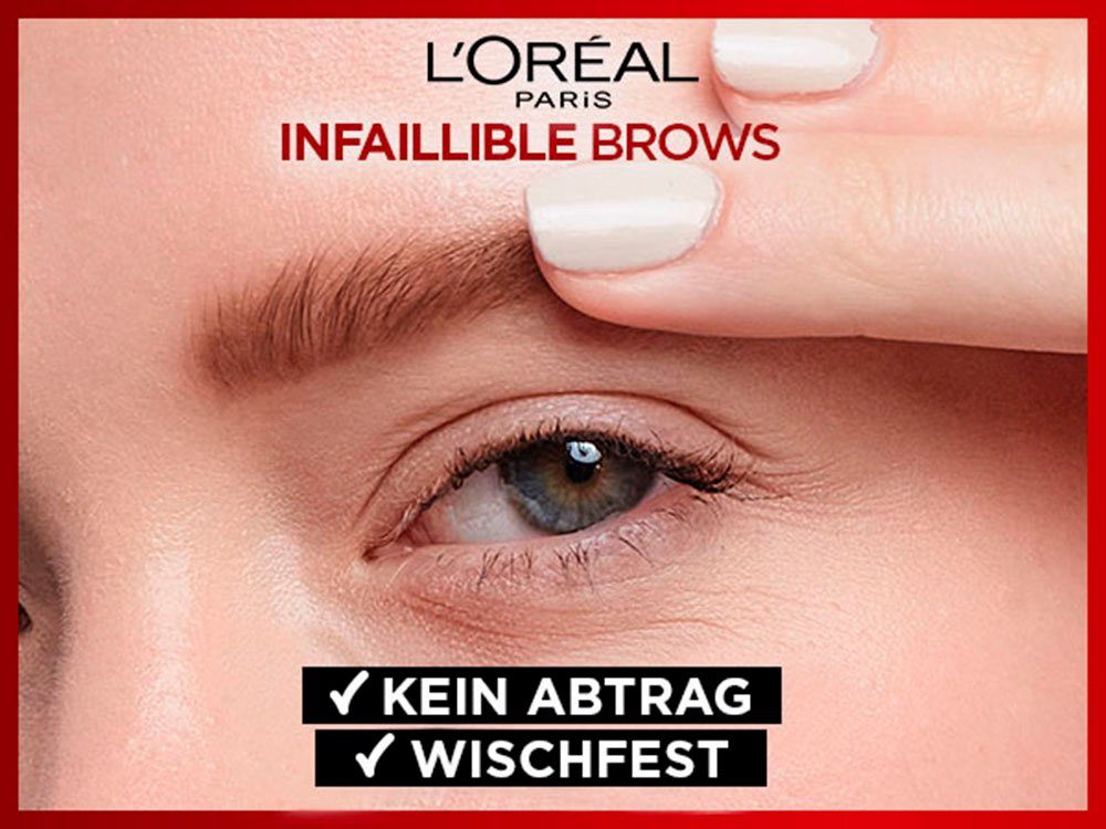 L'ORÉAL PARIS Augenbrauen-Stift Unbelieva Brow Micro Tatouage, mit Dreizack-Spitze, wischfest