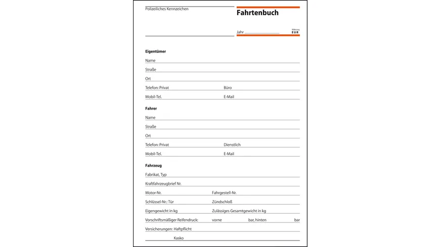 sigel Fahrtenbuch PKW+LKW FA514 A5 32 Blatt