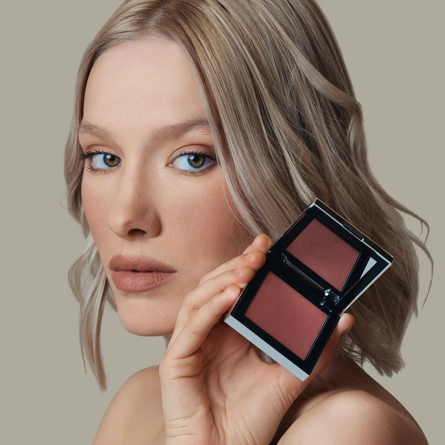 Skin Mate Face - Kompaktná lícenka, Krémová lícenka, Bronzer