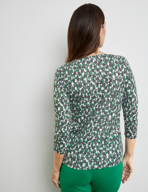3/4 Arm Shirt mit Ausbrenner-Optik