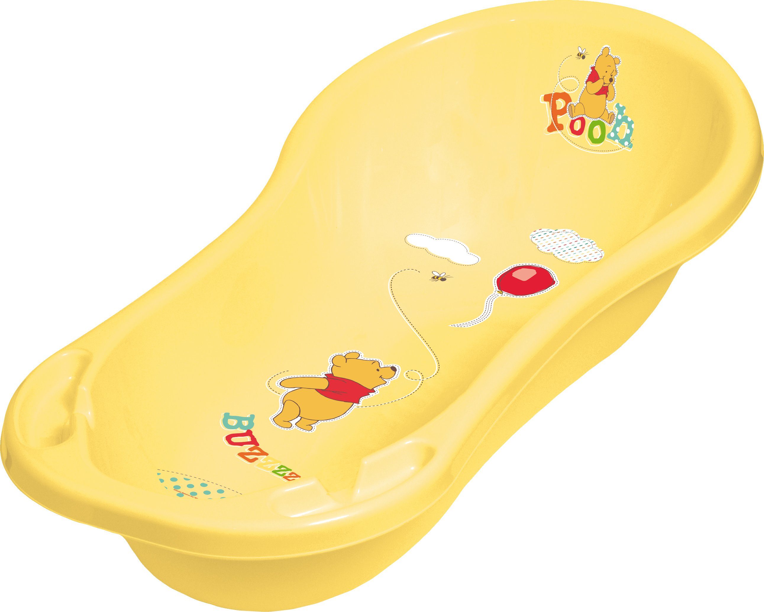KiNDERWELT Babybadewanne  Winnie Pooh Badewanne + Ständer + Badesitz, (4er Set)