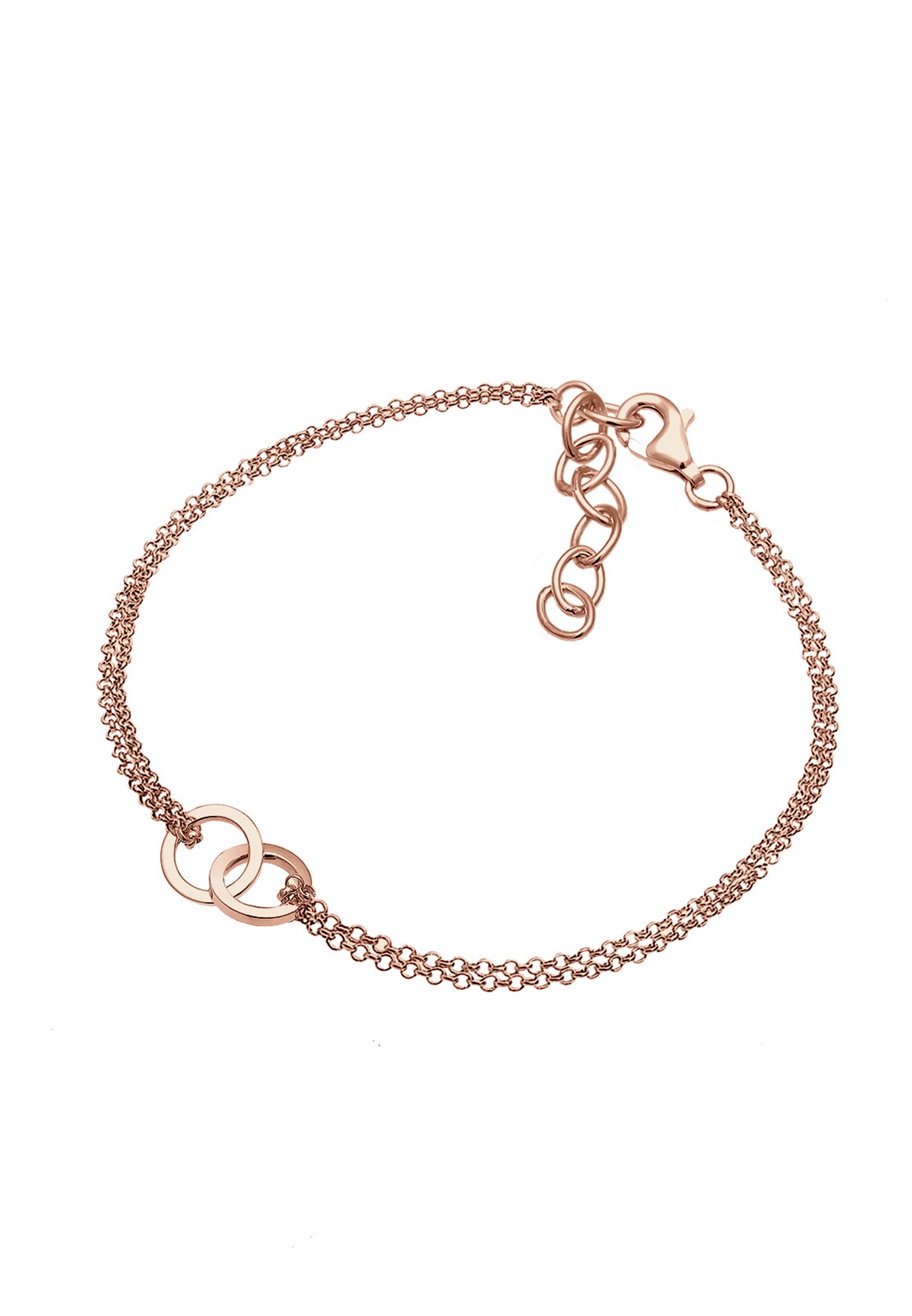 Círculo geométrico minimalista Elli para mujer en plata de ley 925
