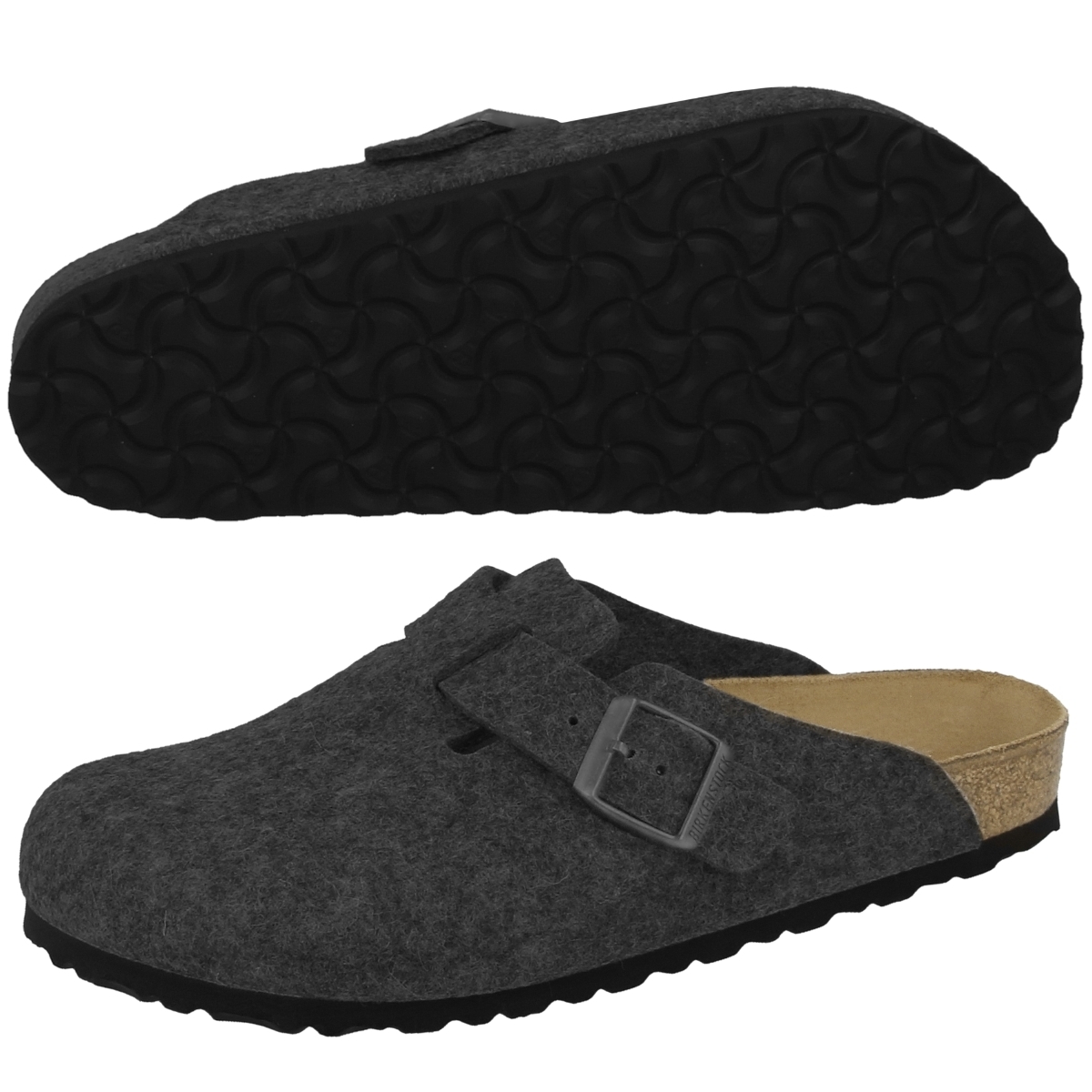 Birkenstock Boston Clogs grau