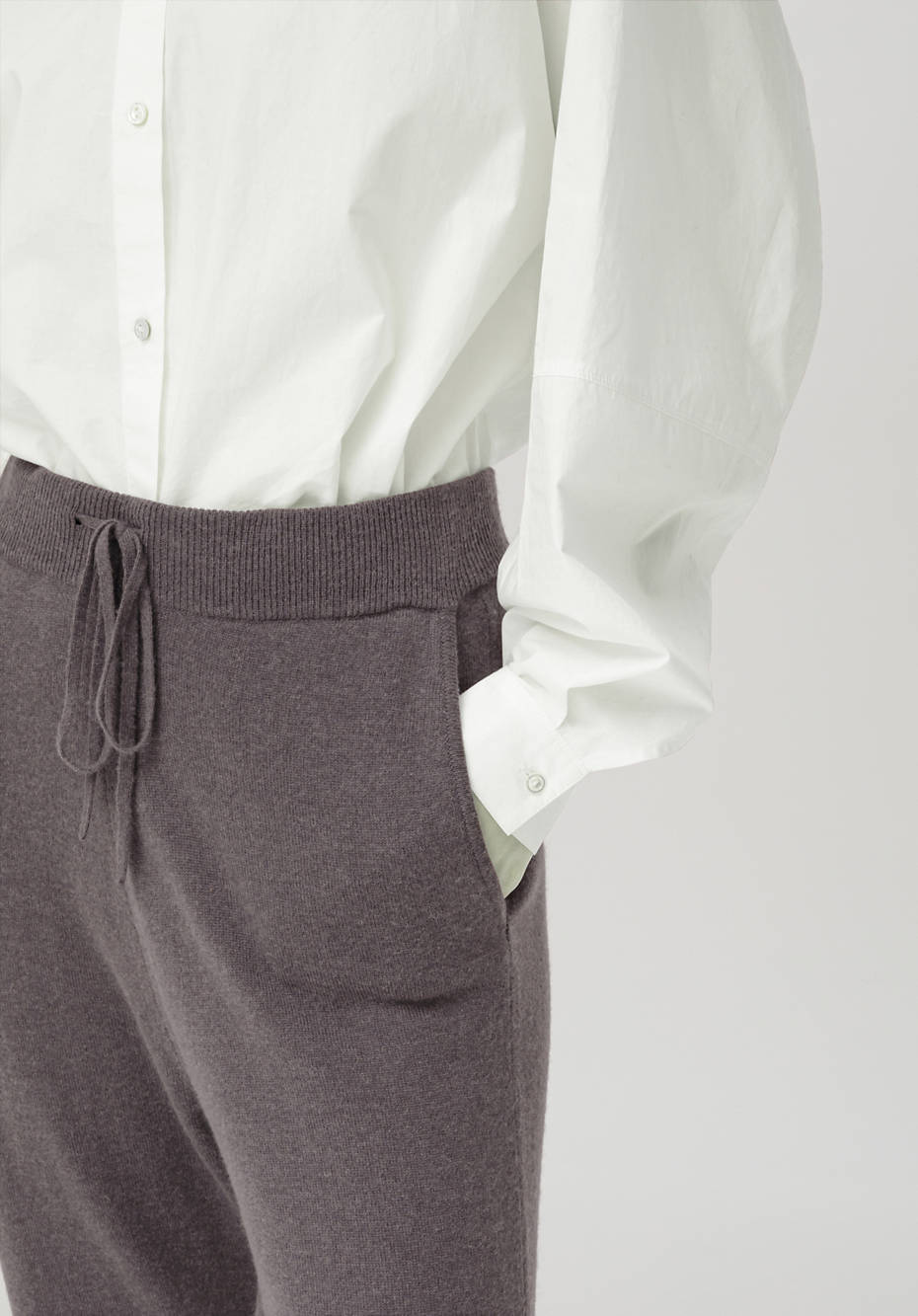 Strickhose aus Bio-Schurwolle mit Kaschmir