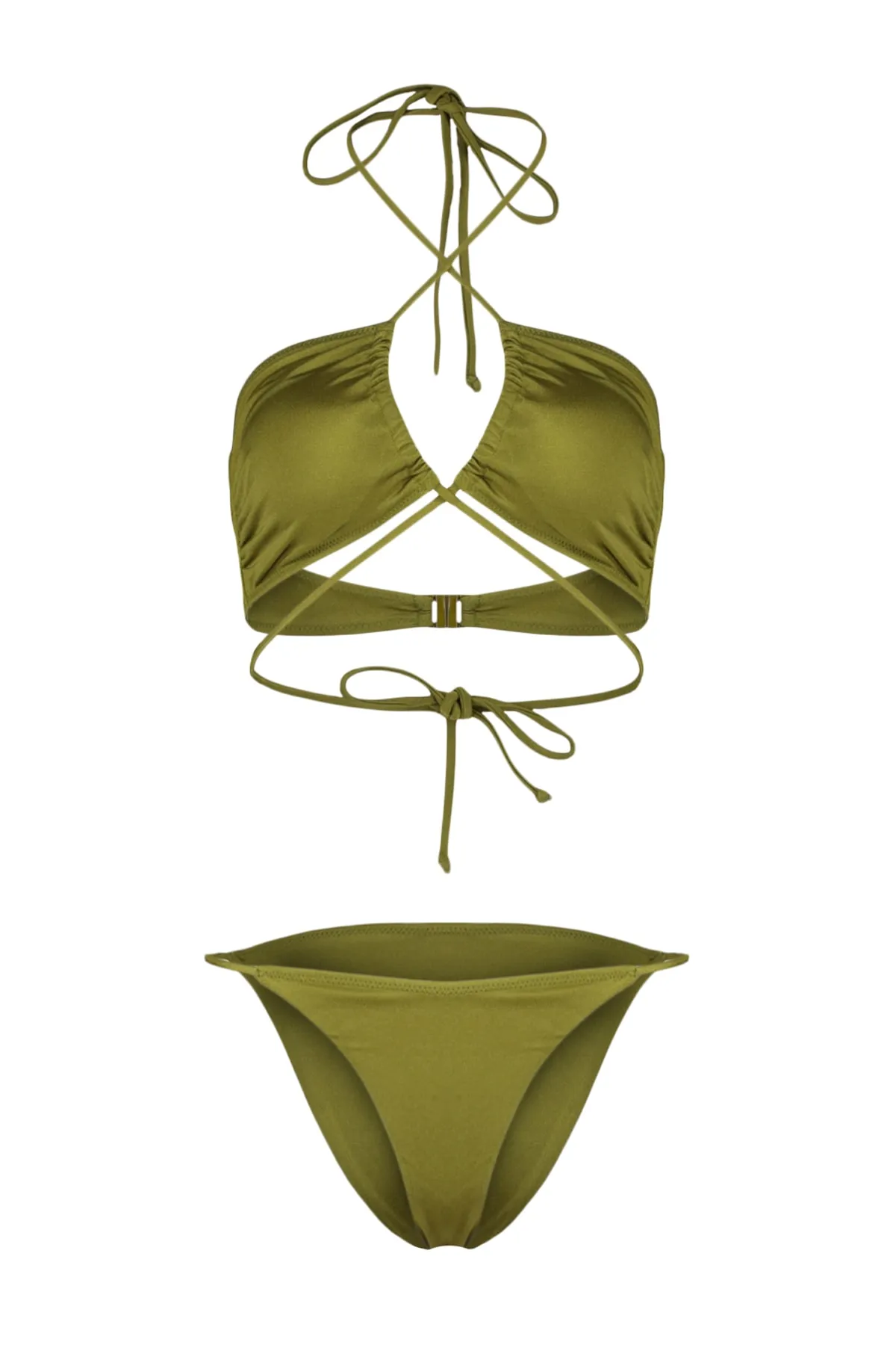 Trendyol Collection  Bikini-Set - Khaki - Unifarben
