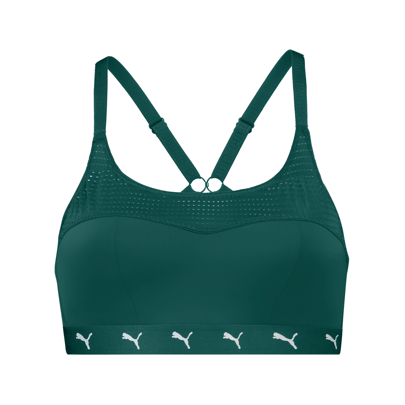 PUMA Padded Sporty Top Sport-BH Damen Grün F002