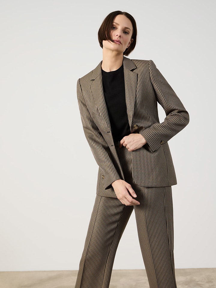 TAIFUN Blazer in Beige/ Schwarz günstig kaufen