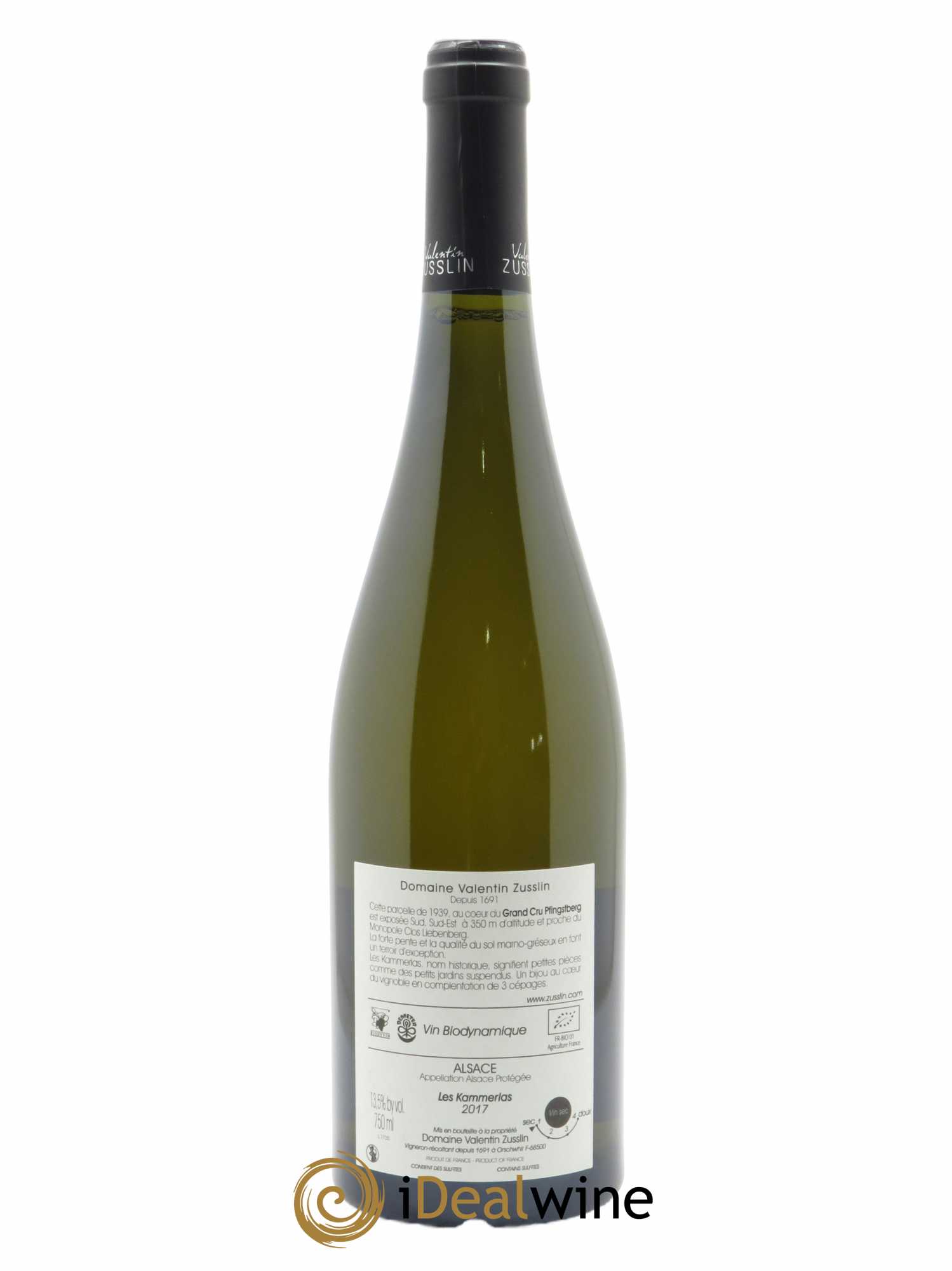 Riesling Kammerlas Valentin Zusslin (Domaine)  2017 - Lot de 1 Bouteille