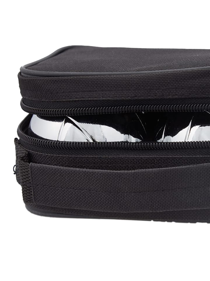 relaxdays 7-teiliges Boule Kugeln Set in Silber/ Schwarz günstig kaufen onesize