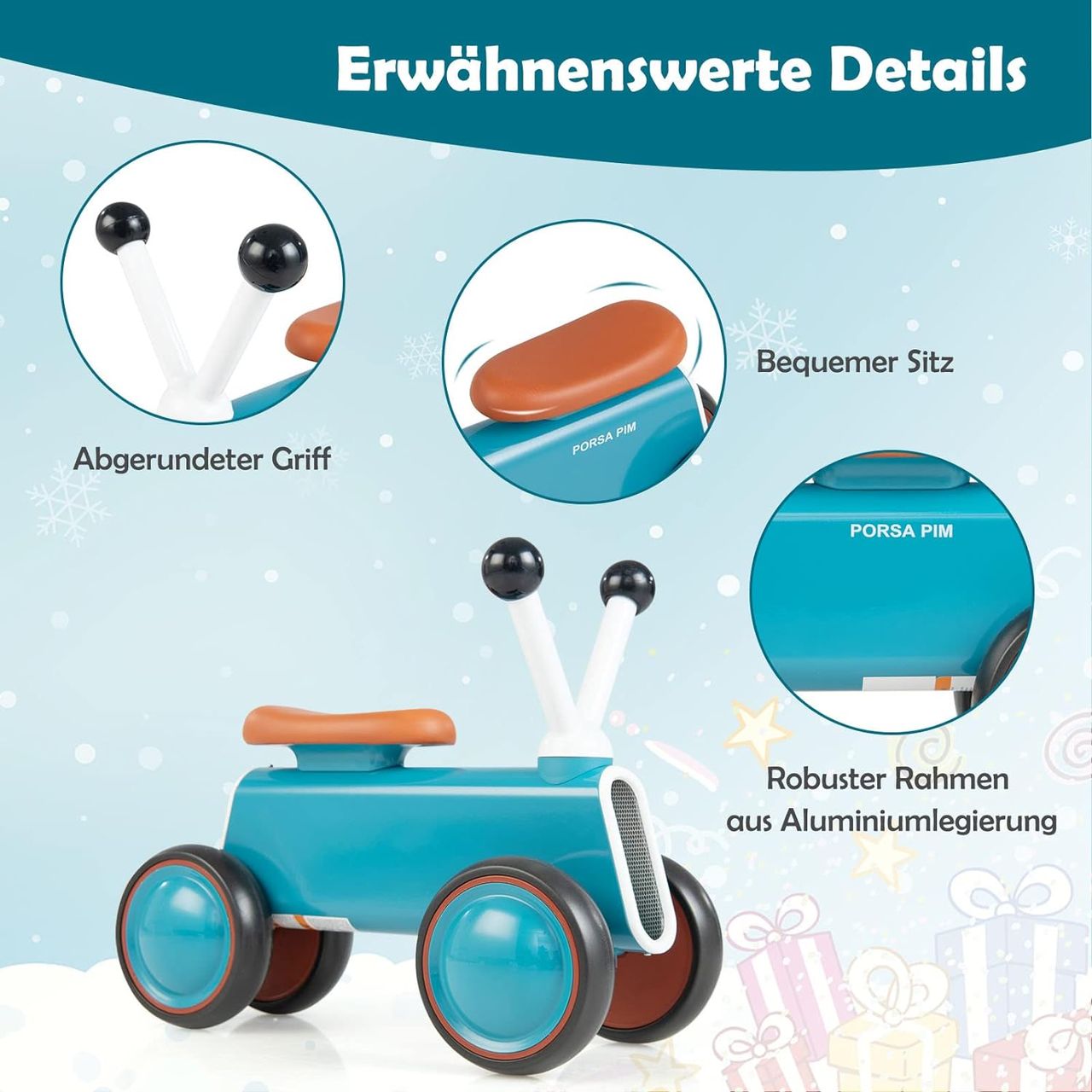 Costway Baby-Laufrad für Kinder 12-24 Monaten