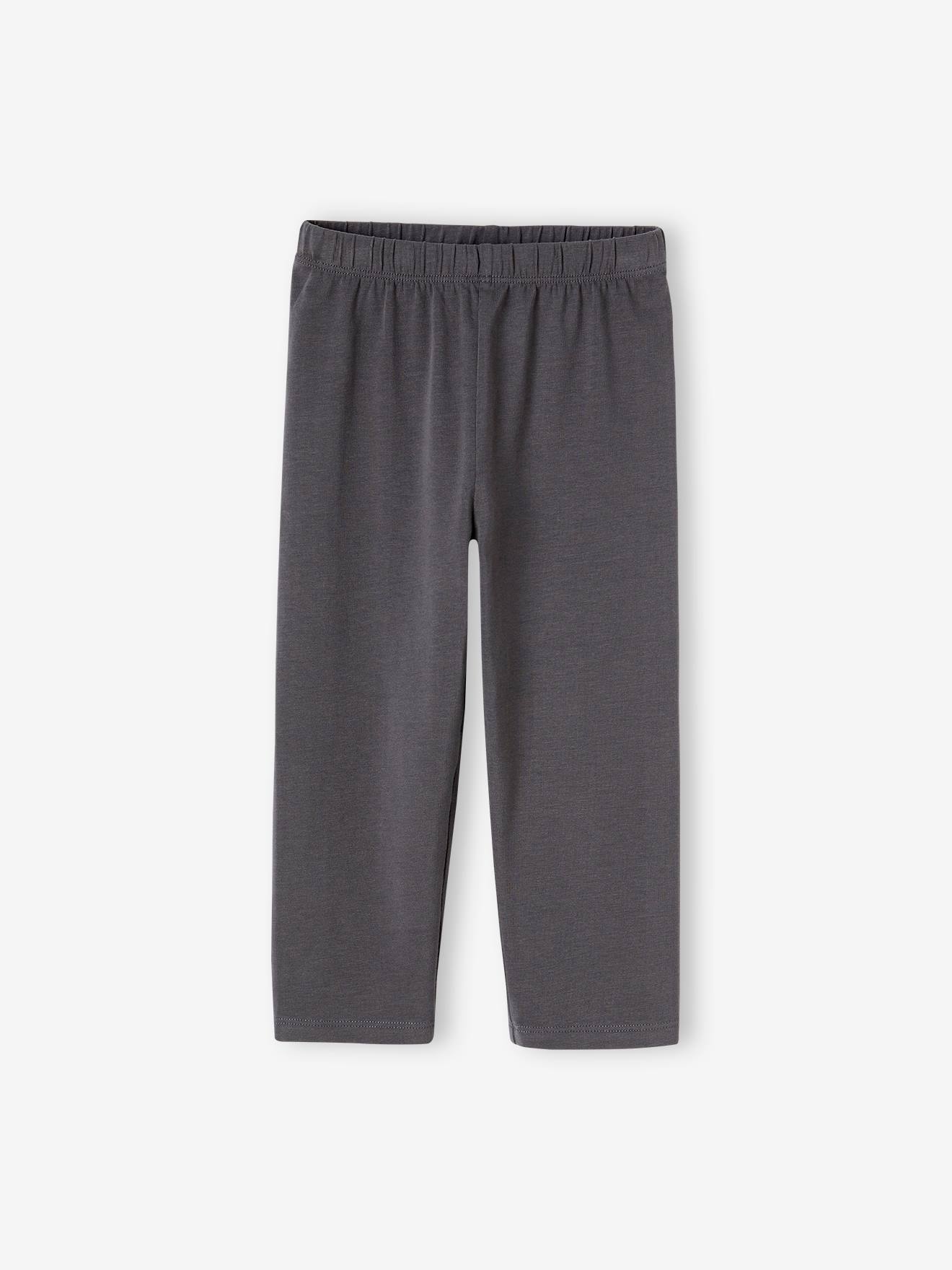 Vertbaudet 2er-Pack Mädchen 3/4-Leggings Oeko-Tex - anthrazit