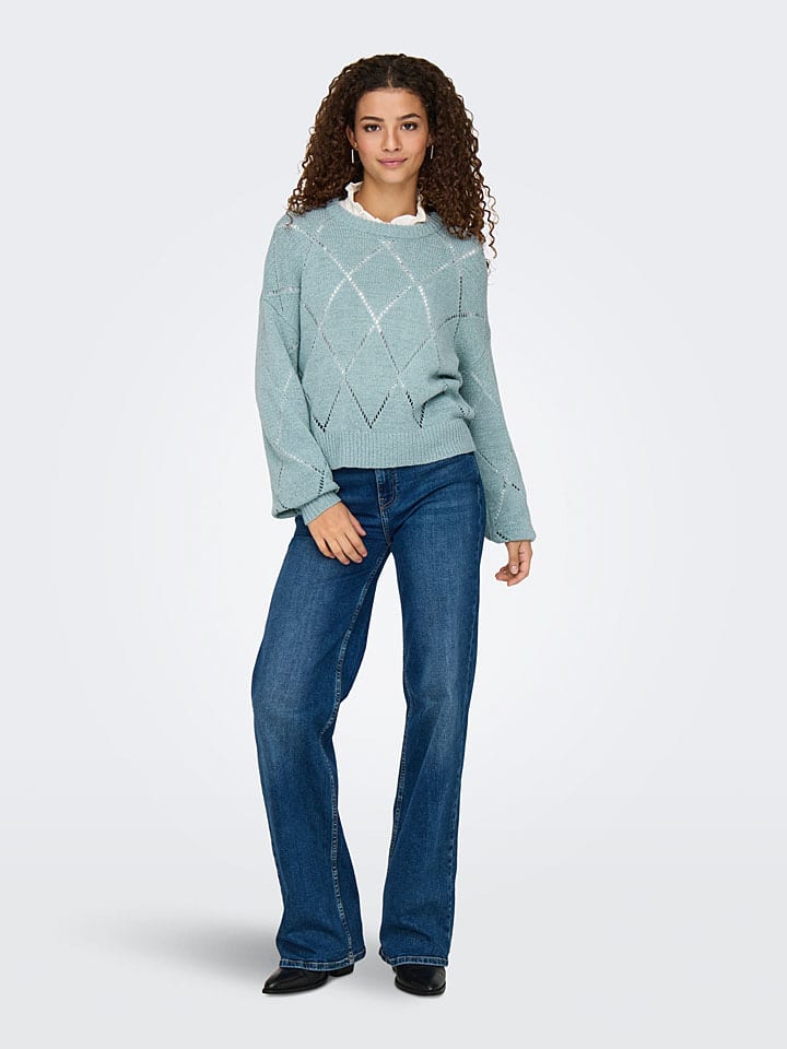 ONLY Pullover in Hellblau günstig kaufen