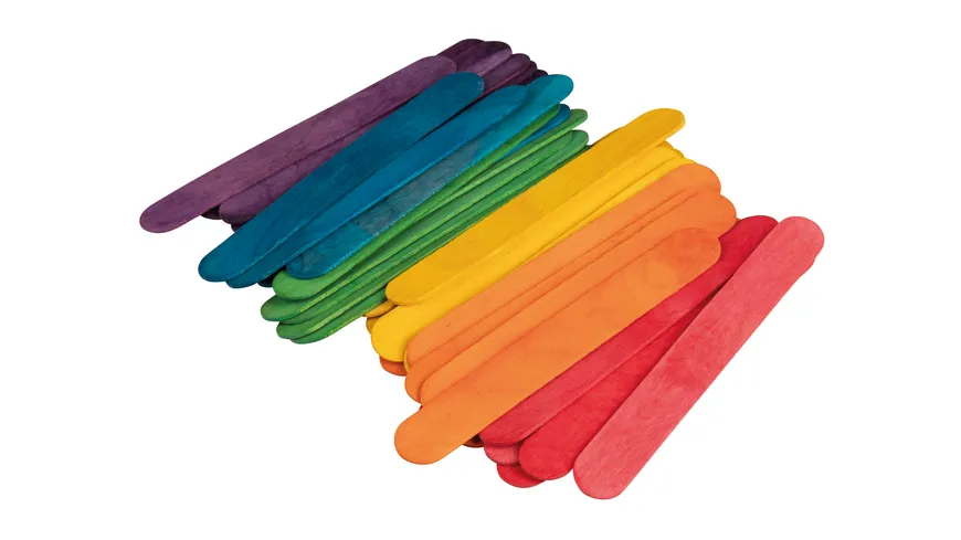 Rayher Bastelhölzer bunt 15x2cm 36 Stück