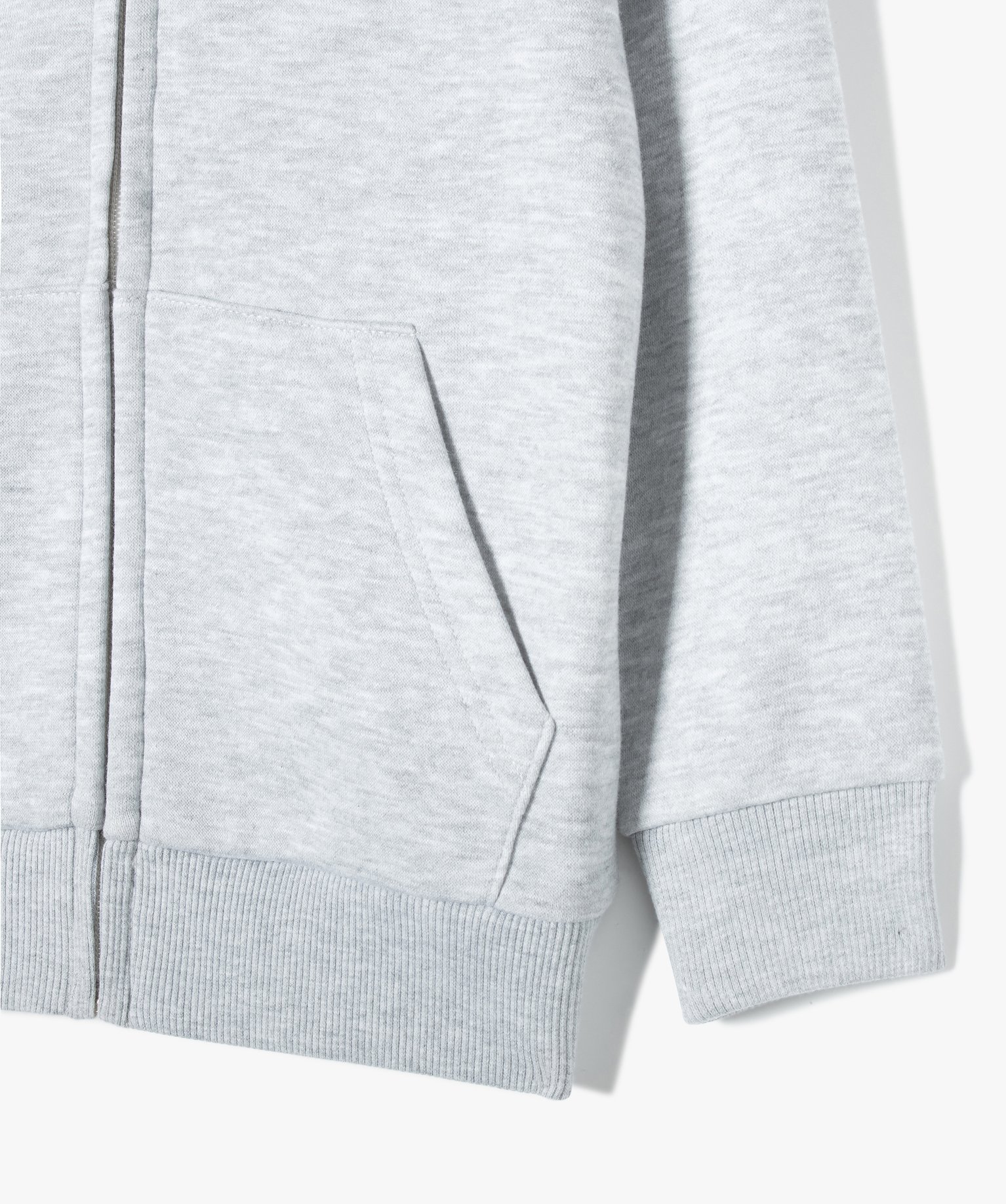 Sweat zippé et molletonné à capuche Garçon gris | GEMO