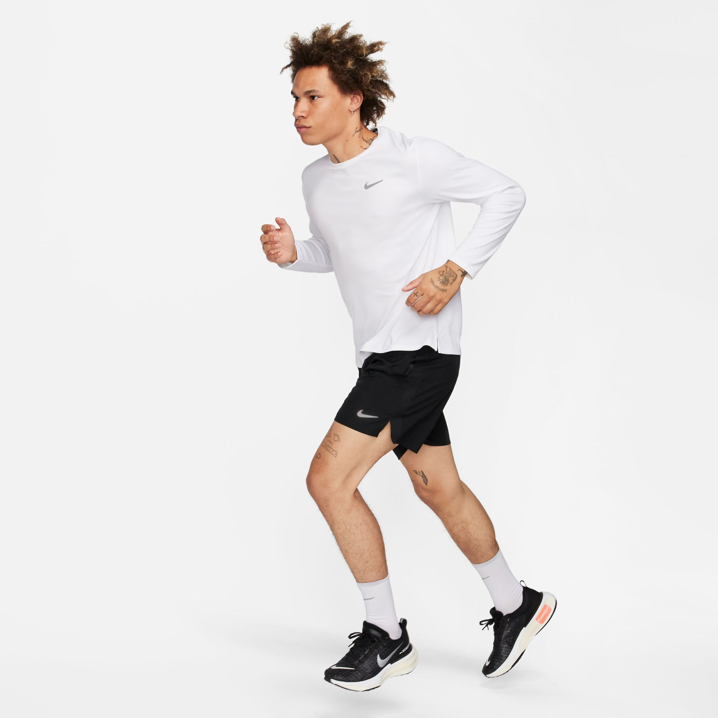 Dri-Fit Miler Dri-Fit Miler UV Laufshirt Herren - Weiß