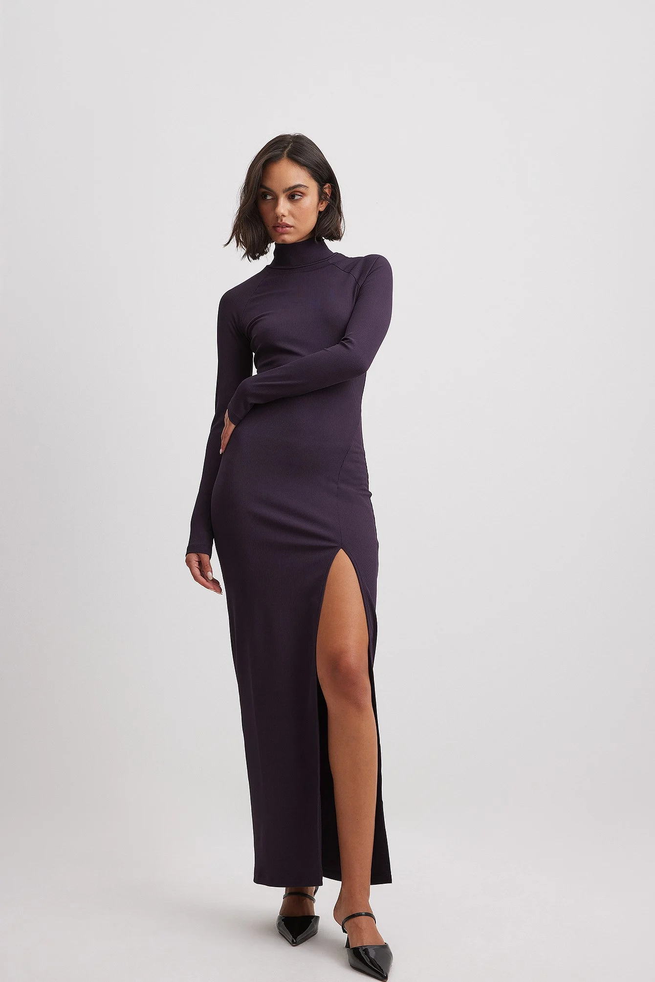 Midikleid mit überkreuztem Rücken