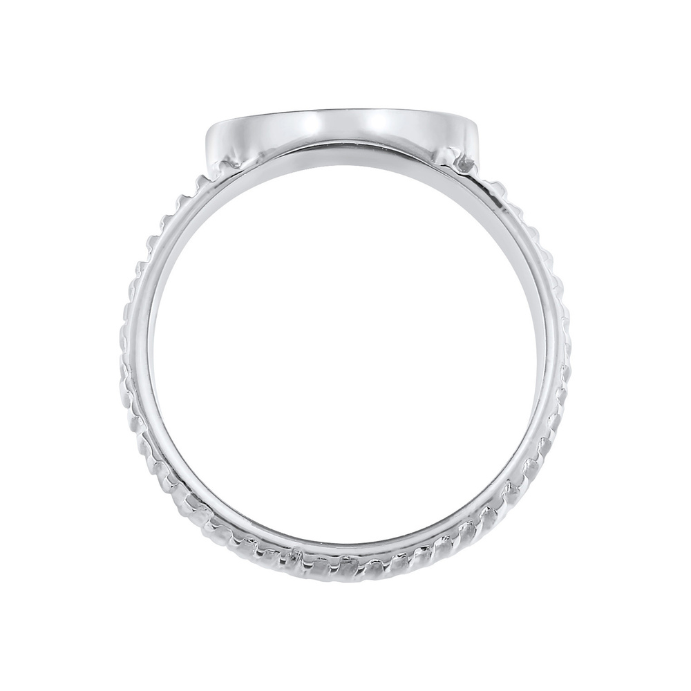 Elli PREMIUM Elli PREMIUM Bague Bague Signet Femme Structure Relief Chunky Blogger Tendance en Bague