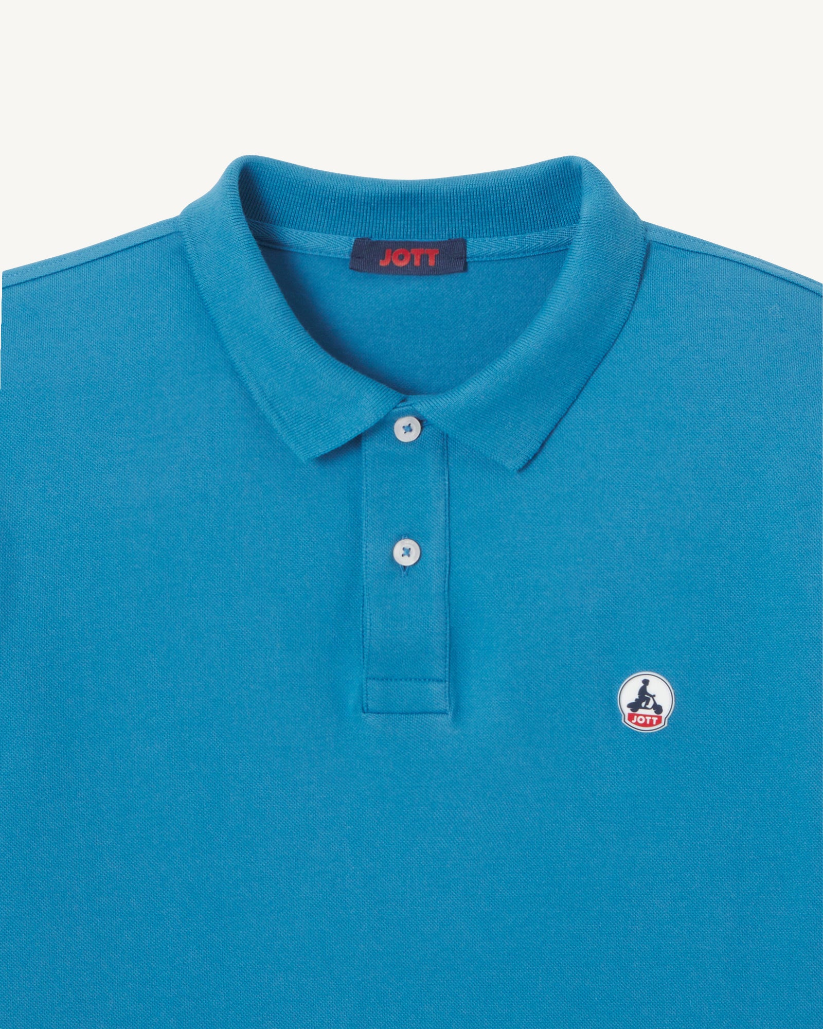Polo en coton biologique Bleu denim Marbella