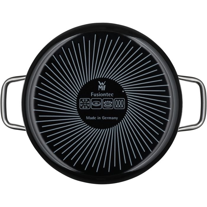 Fusiontec Essential Kochtopf mit Deckel, 24 cm, Black