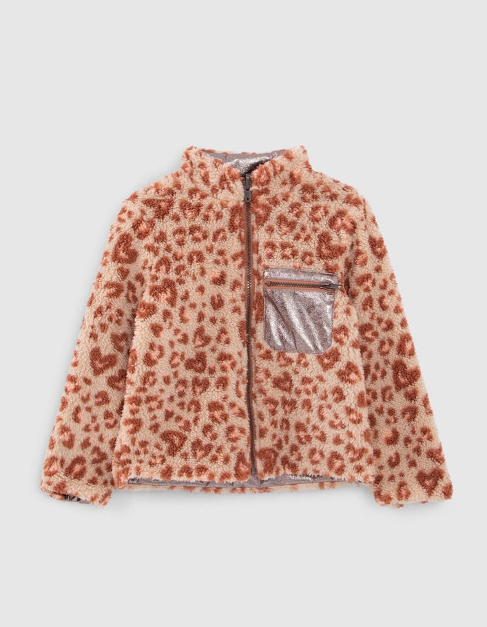 Parka 3-en-1 kaki fourrée et veste réversible fille