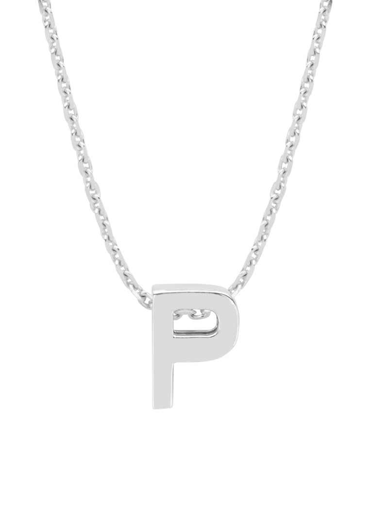 Diamond Point Witgouden privjesak P, abeceda