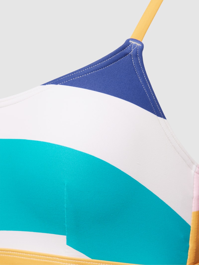 Bikini-Oberteil mit Allover-Muster in sand