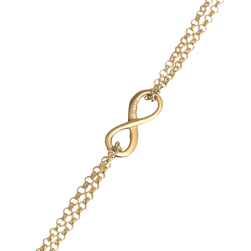 Elli Elli Bracelet Femmes Infinité Tendance Symbole en Argent Sterling 925 Bracelet