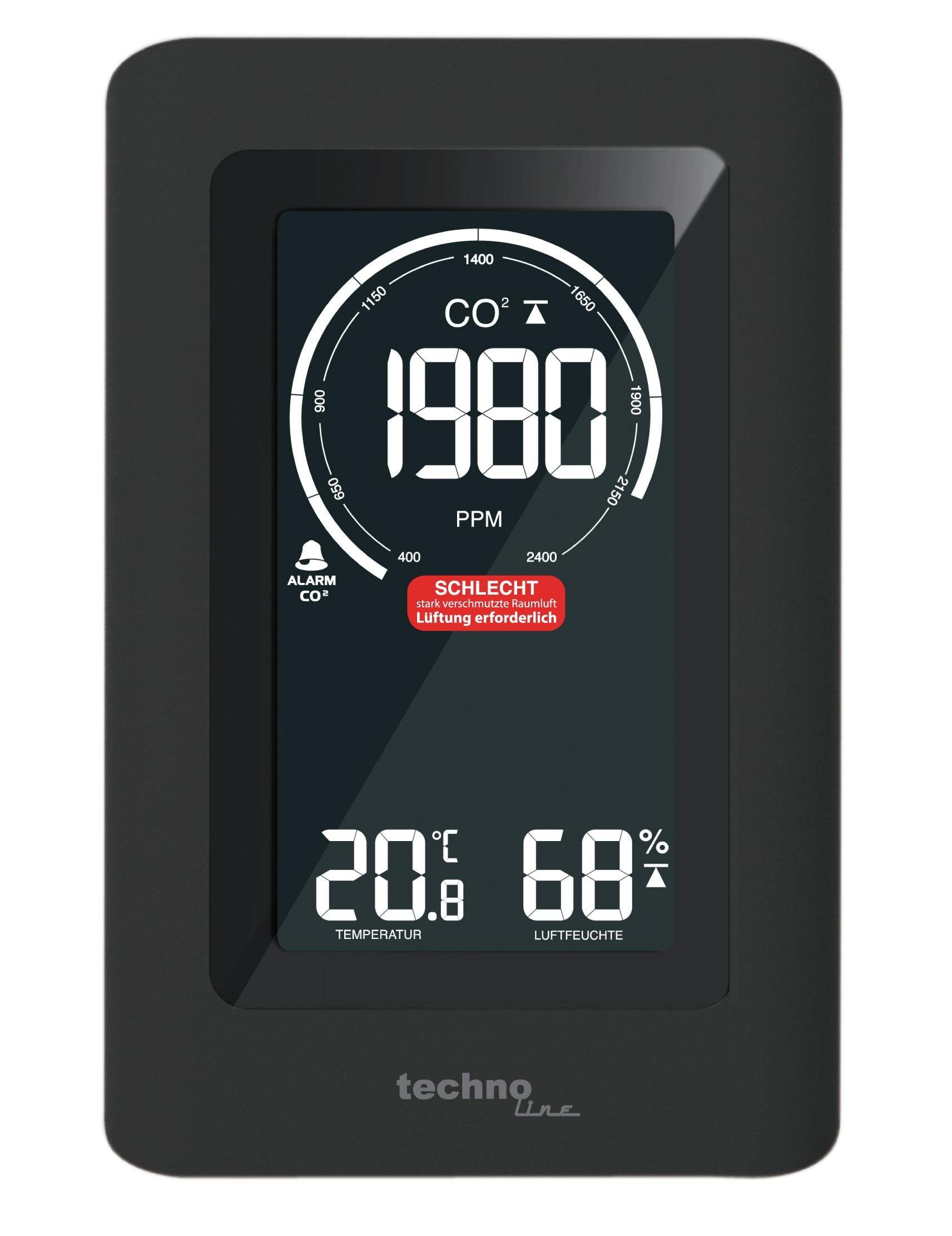 technoline Raumluft-Qualitätssensor WL 1030, Luftgütesensor, Überwachung der Raumluftqualität