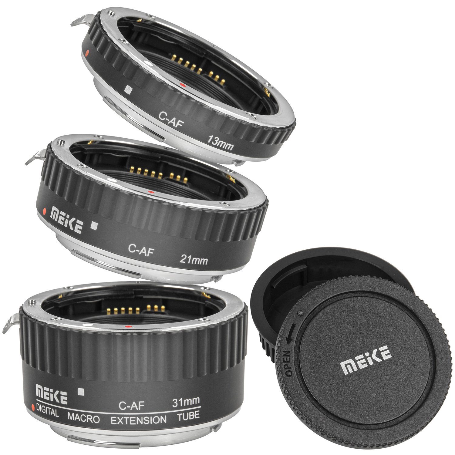 Meike Automatik Zwischenringe für Canon 3-teilig 31/21/13mm für Makrofotos Makroobjektiv