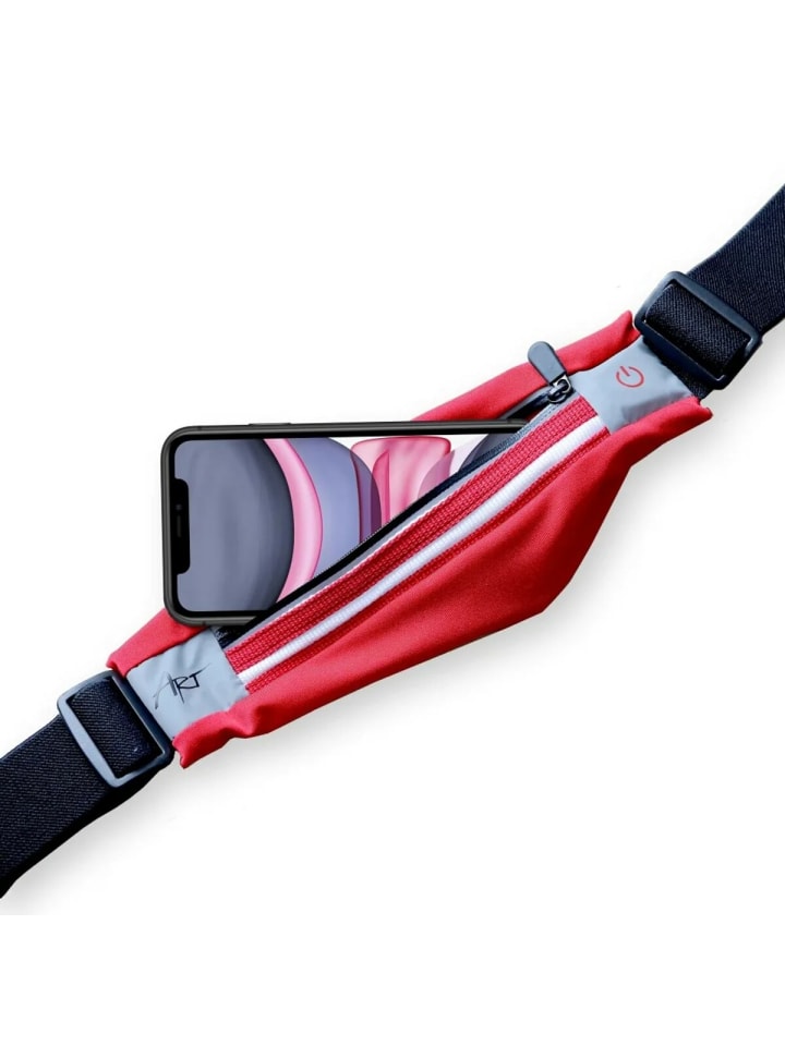 COFI 1453 Sportgürtel Tasche beleuchtet Smartphones Bildschirmgröße in Rot günstig kaufen onesize