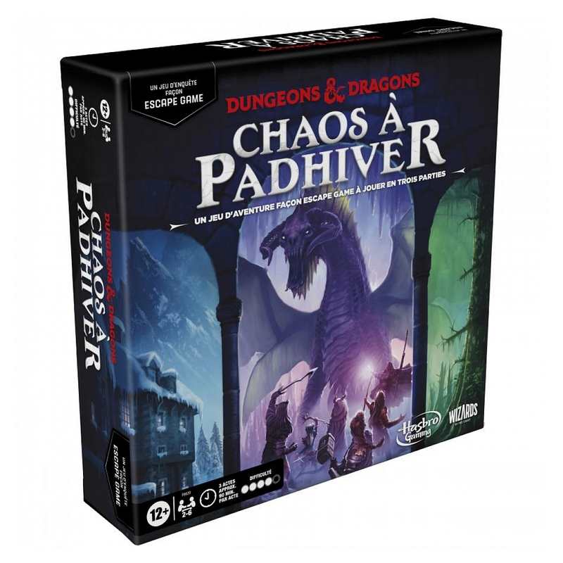 Dungeons et dragons : chaos à padhiver, jeu d'enquête Hasbro