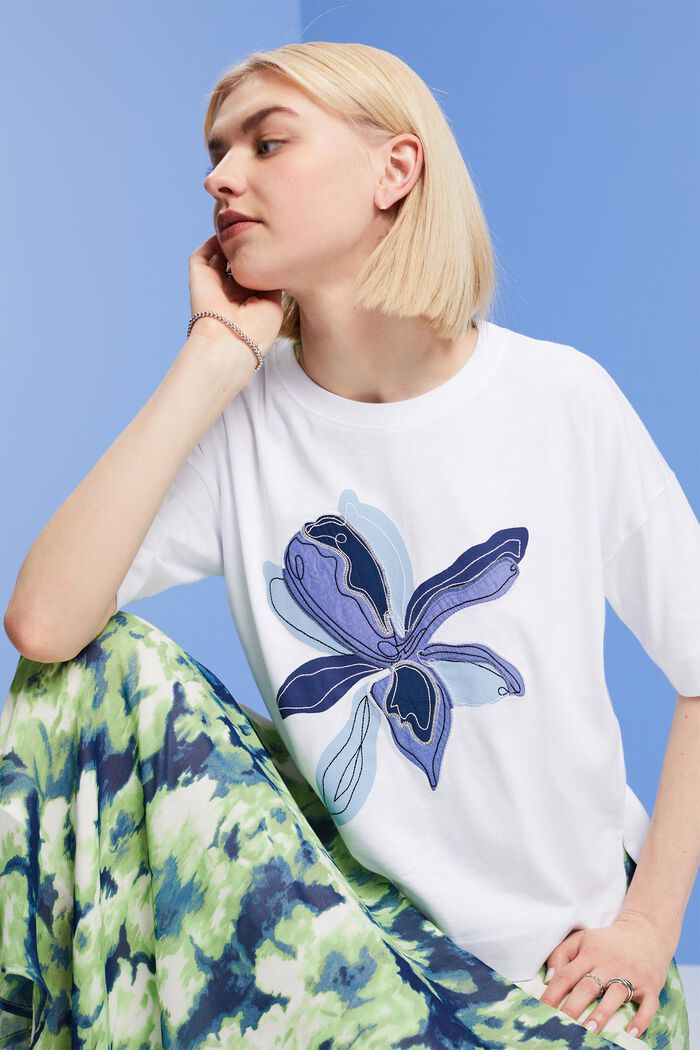 Oversize T-Shirt mit Print, TENCEL™