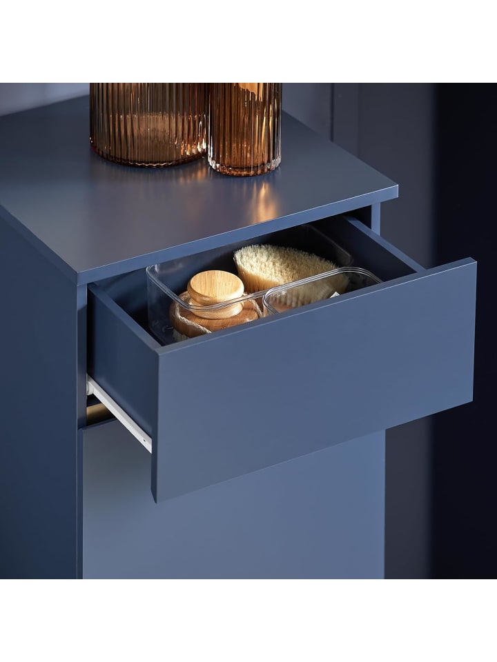 SoBuy Wäscheschrank in Blau - (B)40 x (H)96 x (T)40cm günstig kaufen onesize