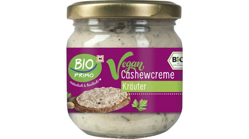 BIO PRIMO Bio Cashewcreme Kräuter 180 g