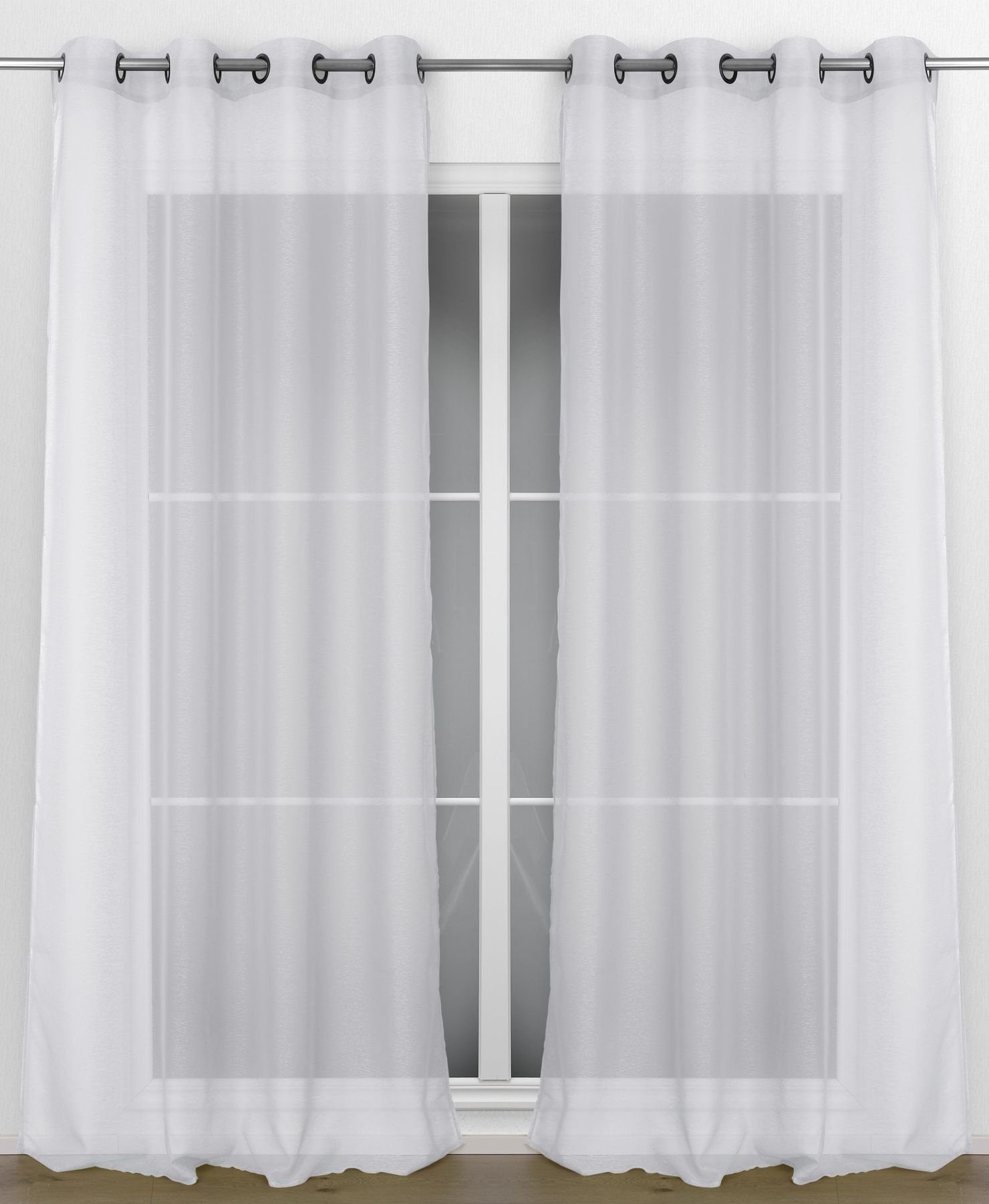 Gardine Transparente Gardine Dolly, wählbar mit Kräusel- und Ösen- Aufhängung, Beautex, Kräuselband (1 St), transparent