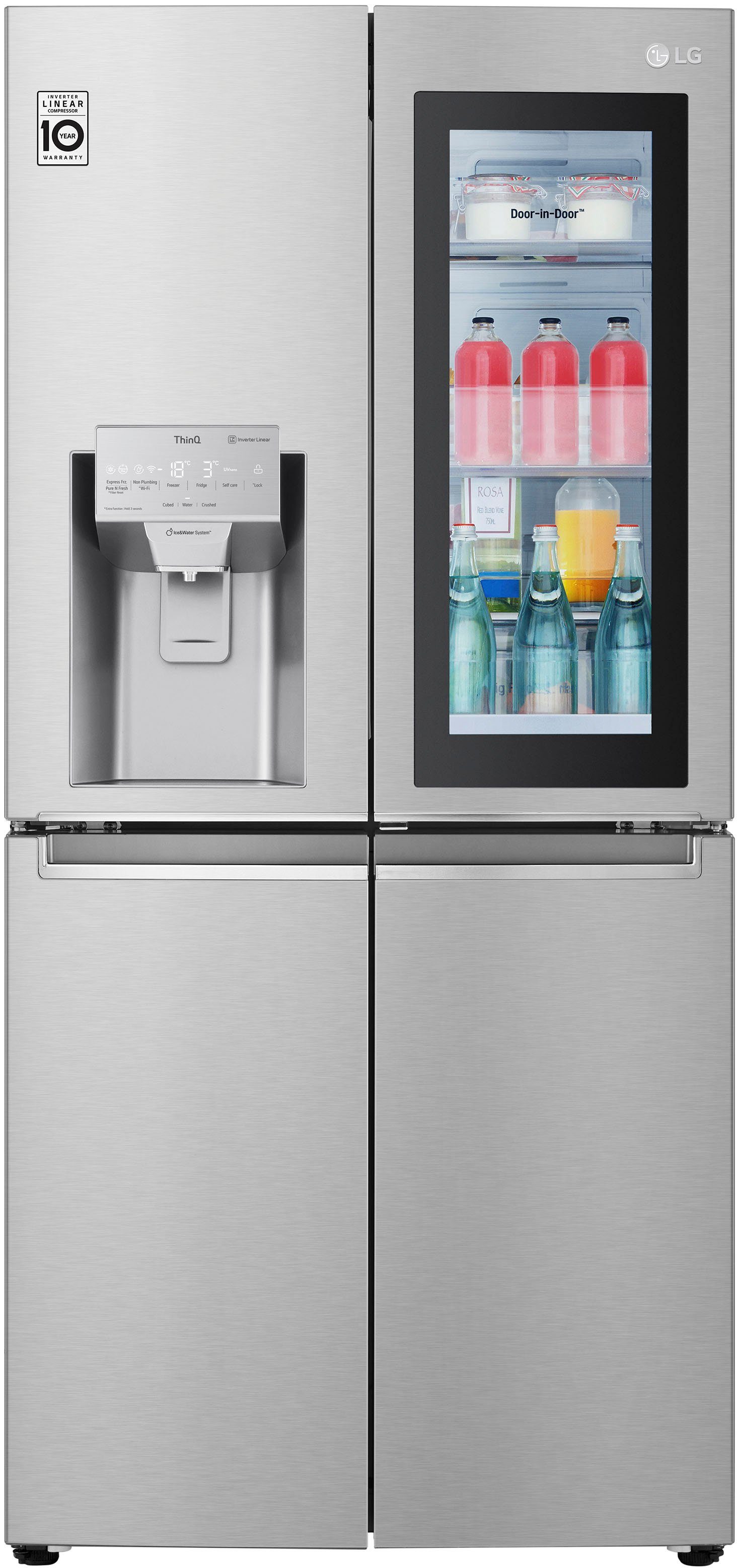 LG Multi Door GMX844BSBF, 178,7 cm hoch, 83,5 cm breit, InstaView™